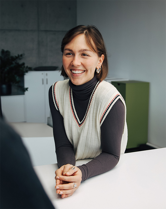 Johanna Siedler, Messe- und Raumdesignerin bei Atelier Türke, im Gespräch